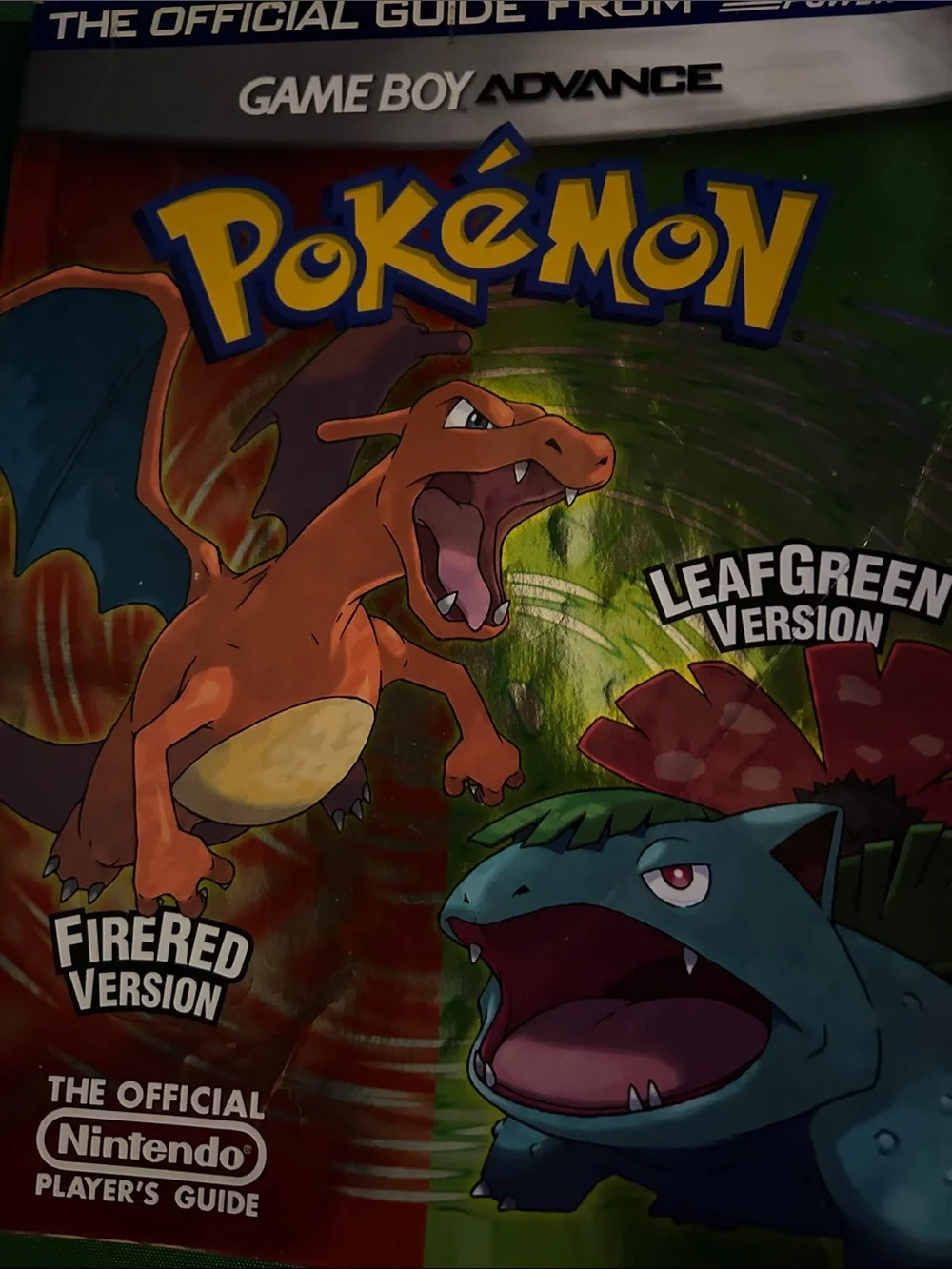 Hard to find-Pokemon FireRed/LeafGreen version. Gameboy Advance w/combat chart.